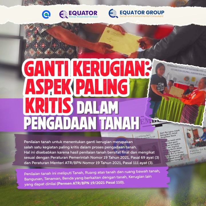 Ganti Kerugian: Aspek Paling Kritis dalam Pengadaan Tanah