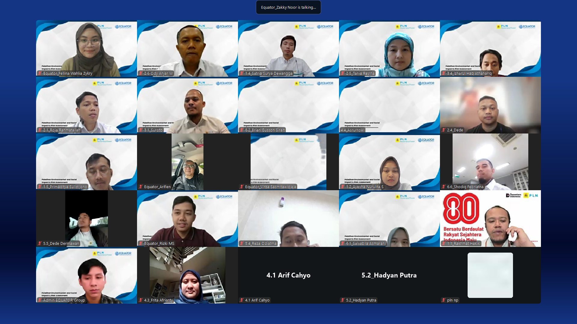 Inhouse ESIA Training for PT PLN Nusantara Power